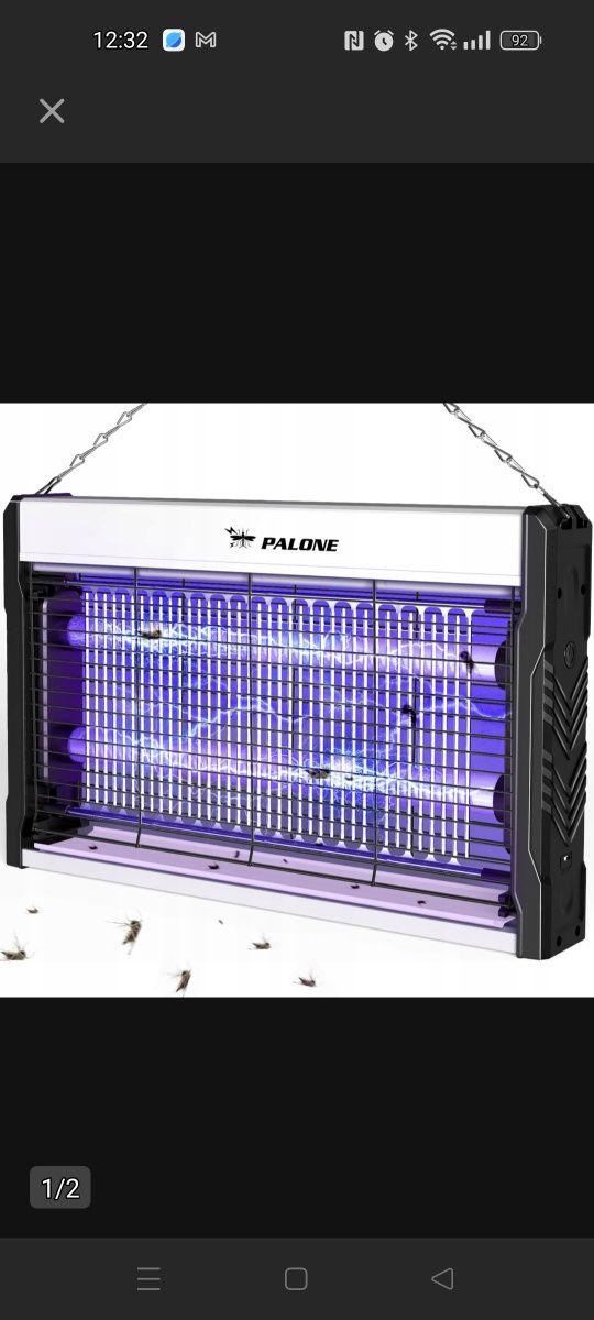 PALONE Lampa owadobójcza UV USB 3200 V
