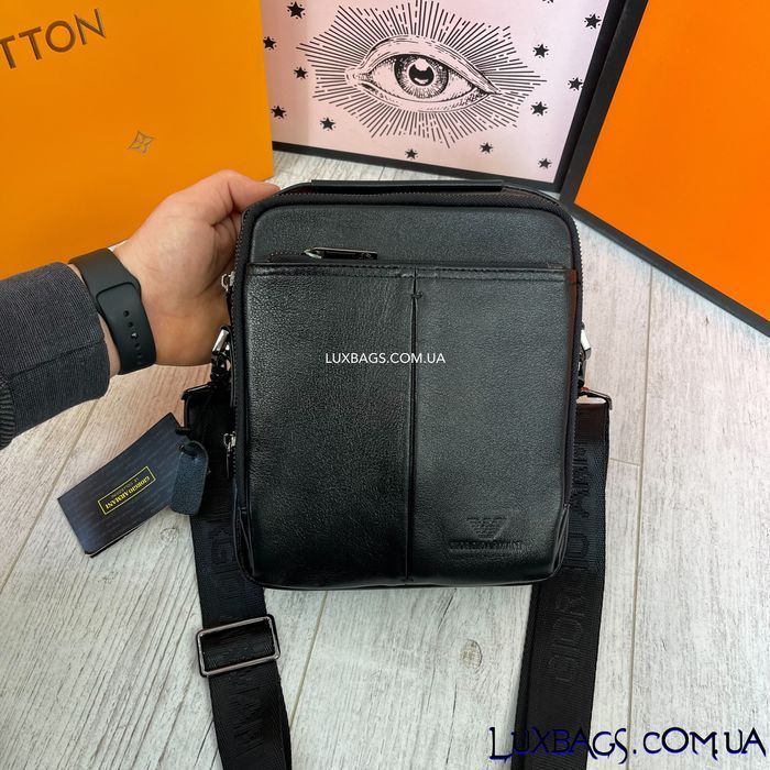 Мужская кожаная сумка Armani Армани