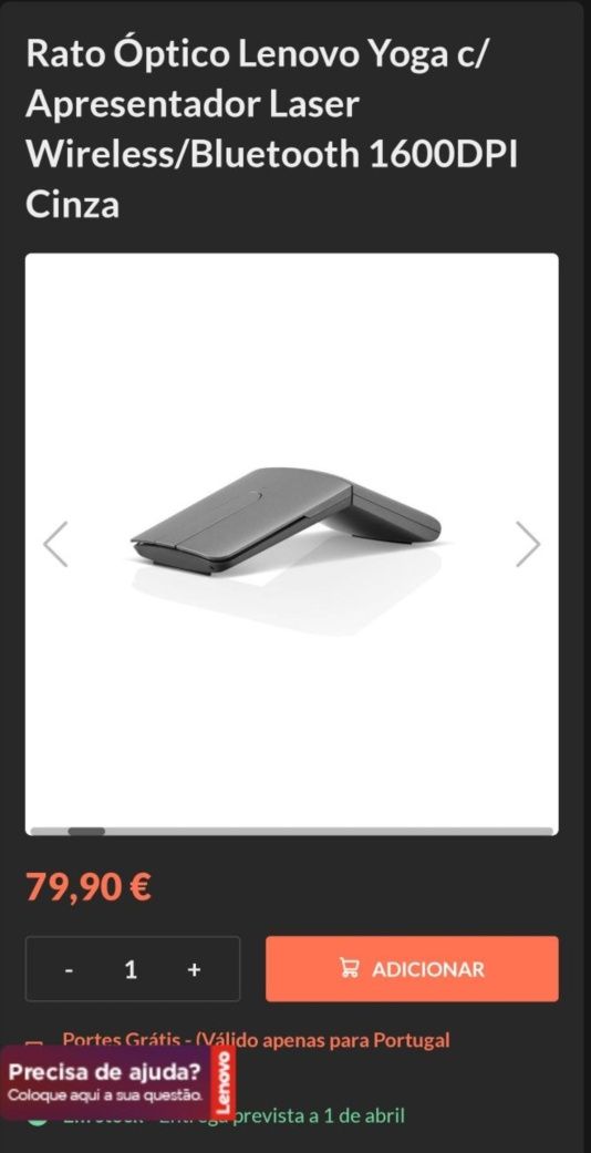 Vendo rato lenovo