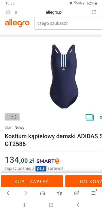 Strój kąpielowy adidas NAJTANIEJ NA OLX
