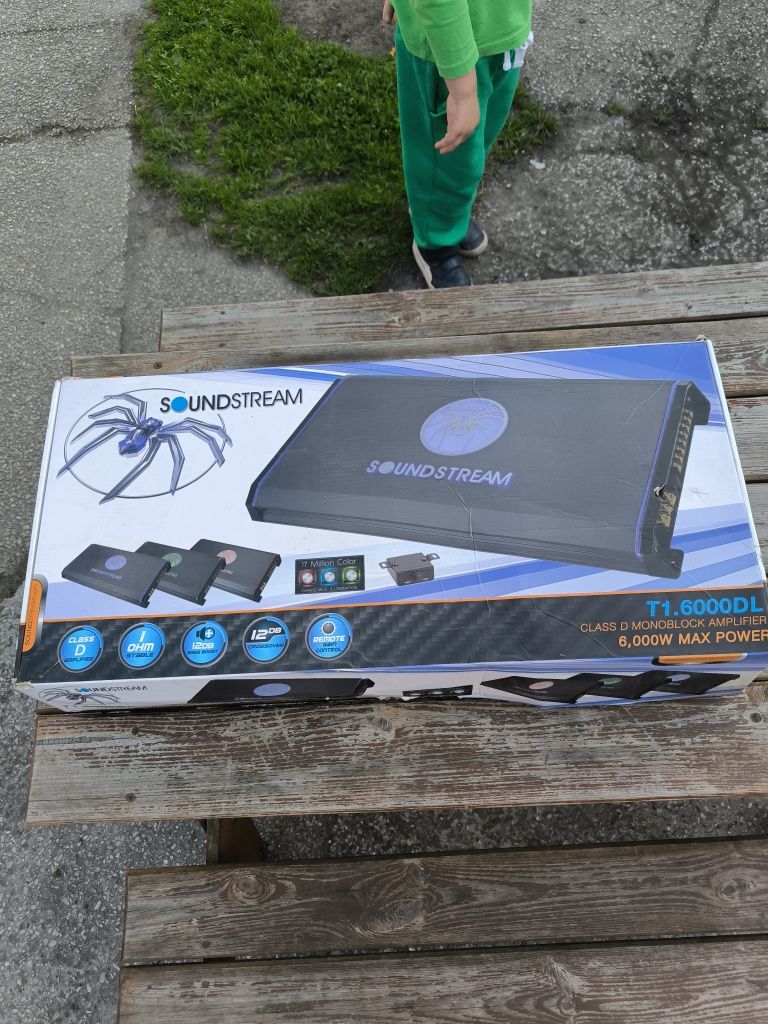 Wzmacniacz Soundstream T1.6000DL 3000 RMS jak nowy mega mocny okazja!!