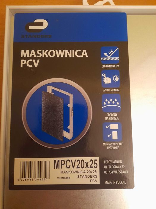 Maskownica PCV 20 x 25 cm, Standers, pod glazurę