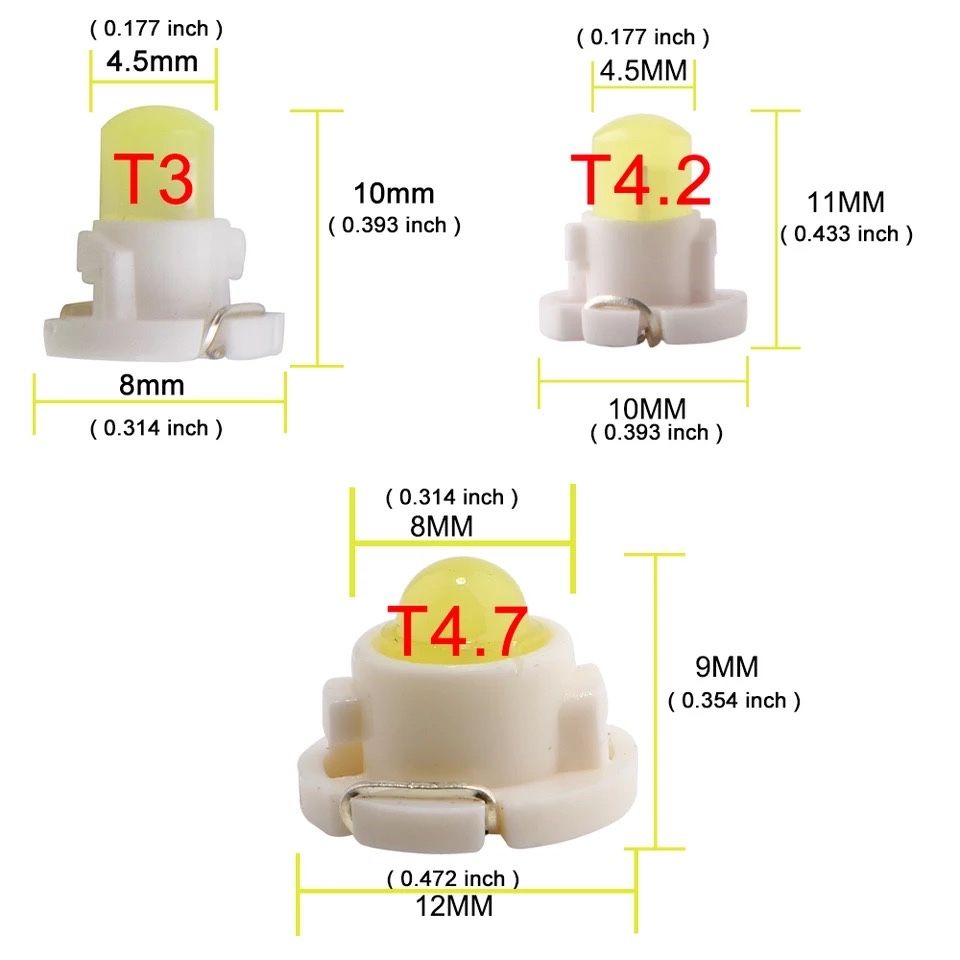 Led’s quadrante T3 e T5 Novo