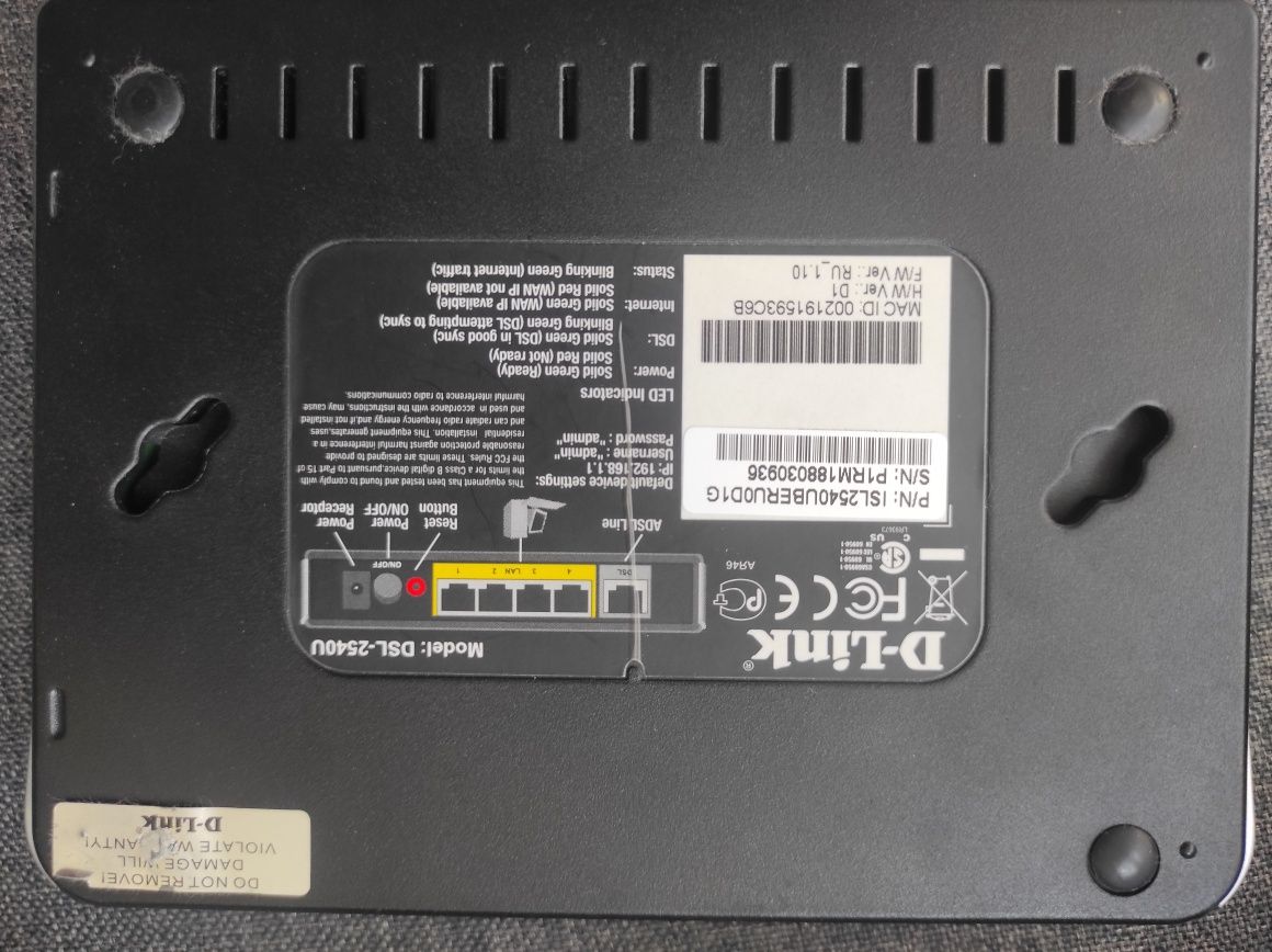 D-Link DSL-2540U