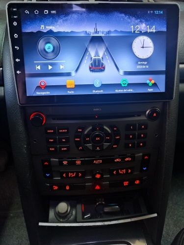 Магнитола peugeot 407 android, под камеру заднего вида