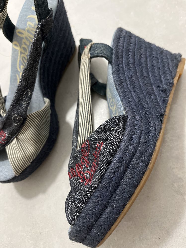Espadryle na koturnie Tommy Hilfiger, 38