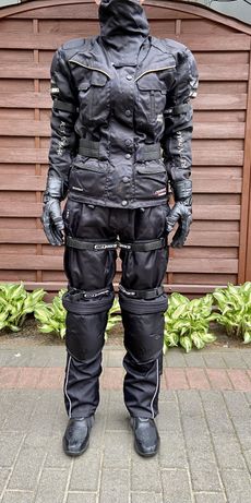 Kurtka, spodnie, buty, rękawice motocyklowe RETBIKE, rozmiar XS