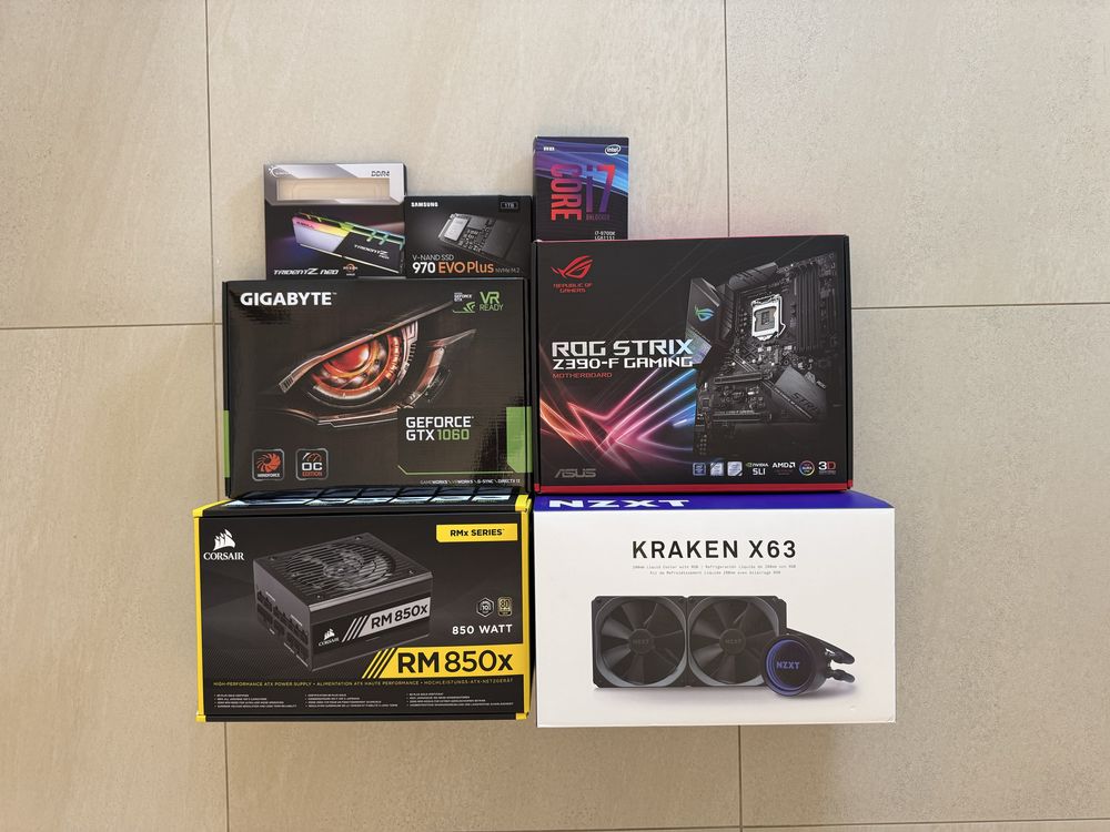 Komputer I7 9700K, 16GB RAM, GTX 1060, 1TB SSD NVMe M.2