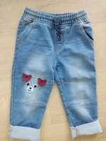Spodnie jeansowe, miękki materiał, rozm. 98, Pepco