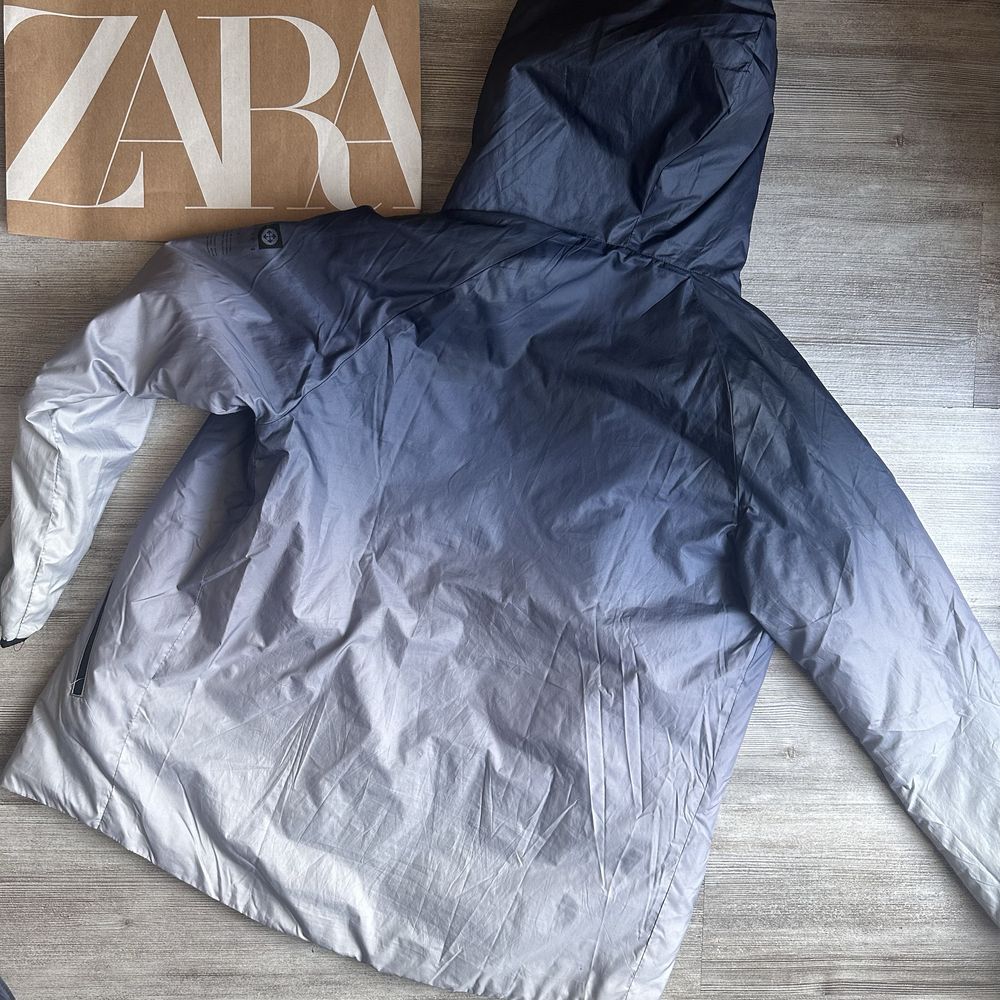 Wodoodporna kurtka przejściowa ombre ZARA z kapturem - 164 cm