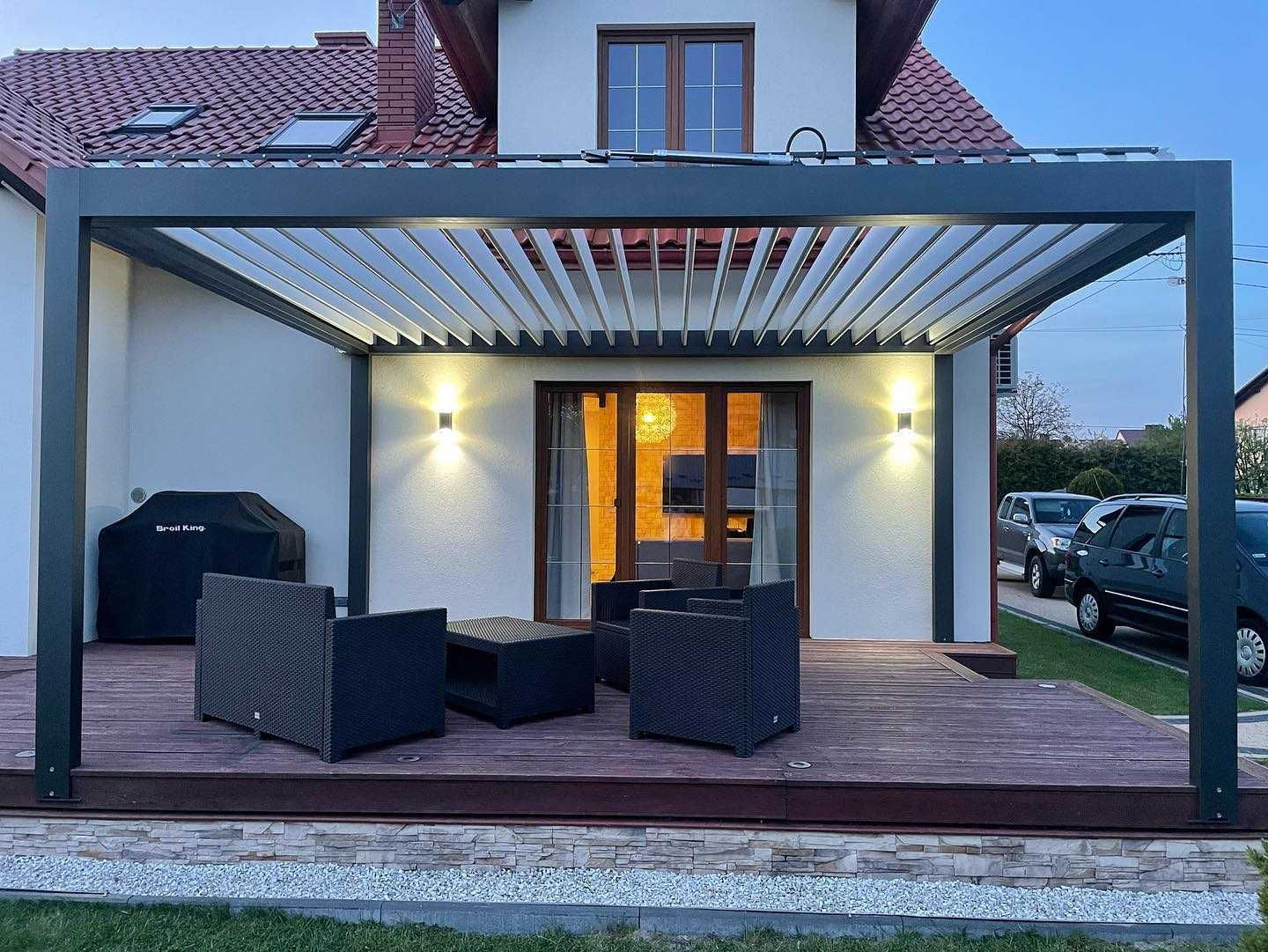 Pergola tarasowa aluminiowa