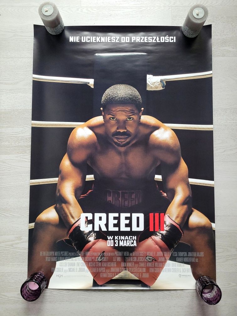 Plakat kinowy z filmu Creed III Rocky boks Creed 3