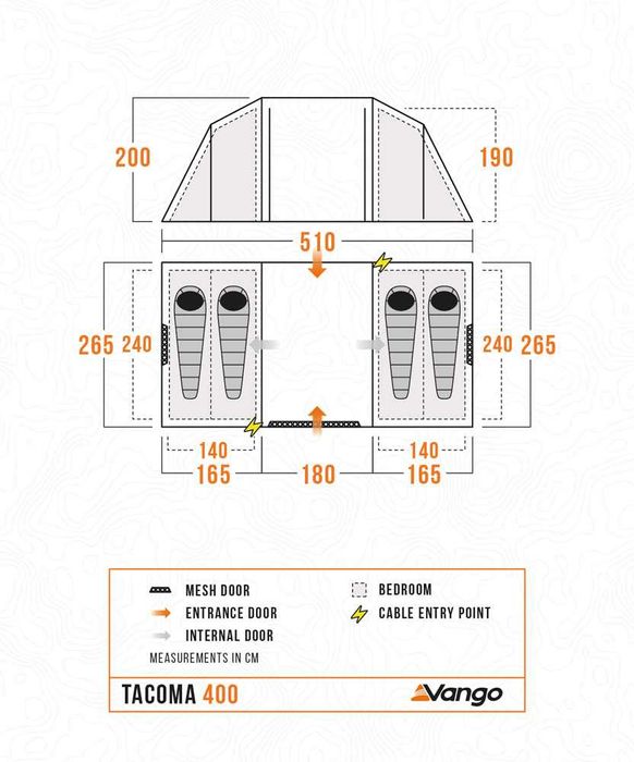 namiot 4 osobowy Vango Tacoma 400 Package