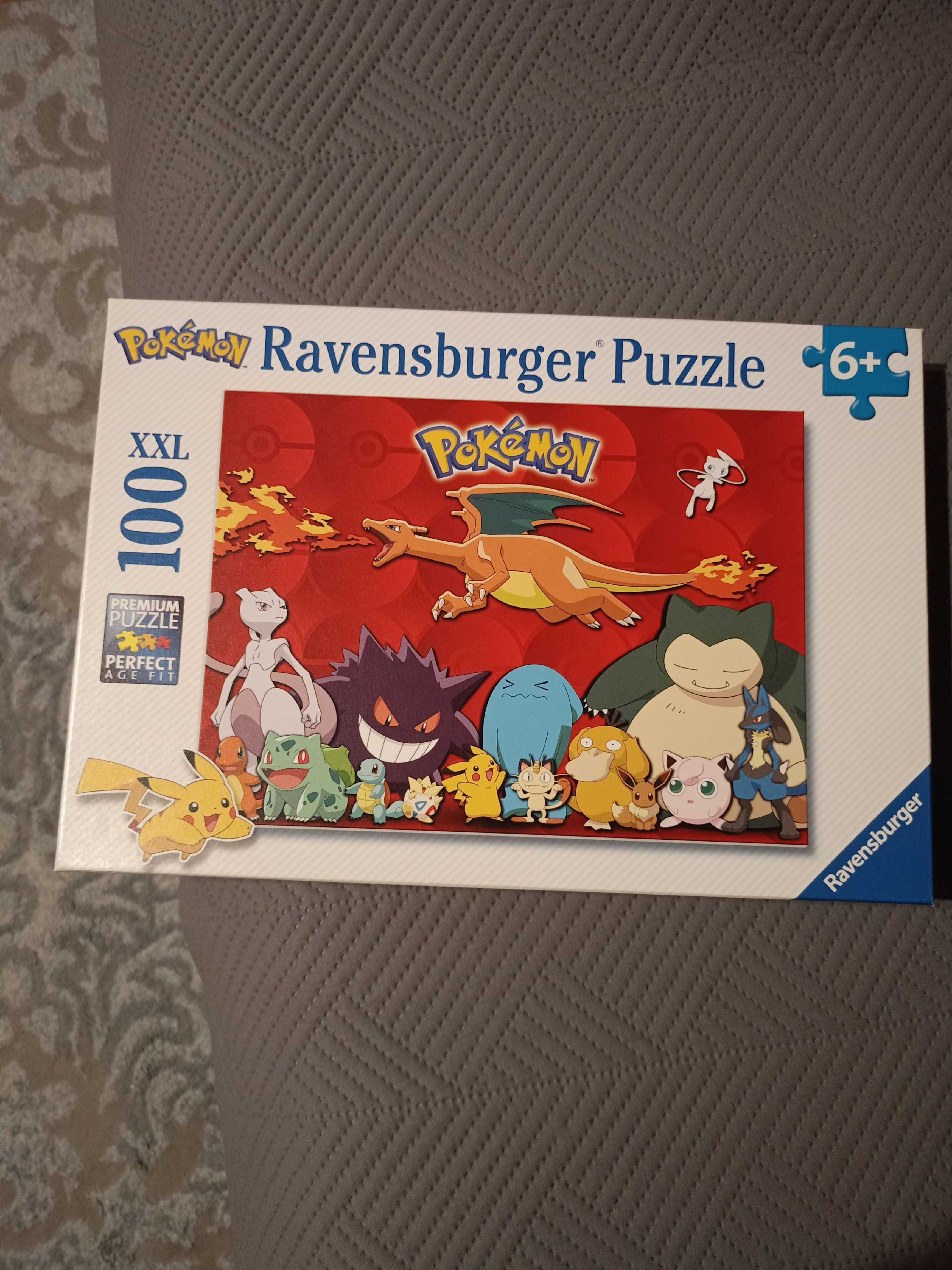 puzzle Ravensburger 100 XXL pokemon jak nowe super stan 6+