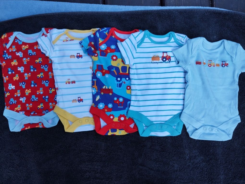 Body niemowlęce z krótkim rękawem 56 chłopięce Dunnes Stores