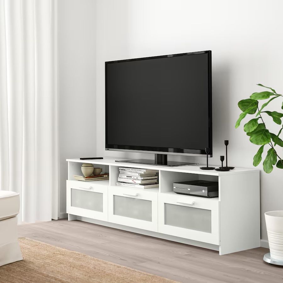 BRIMNES Móvel TV, branco, 180x41x53 cm