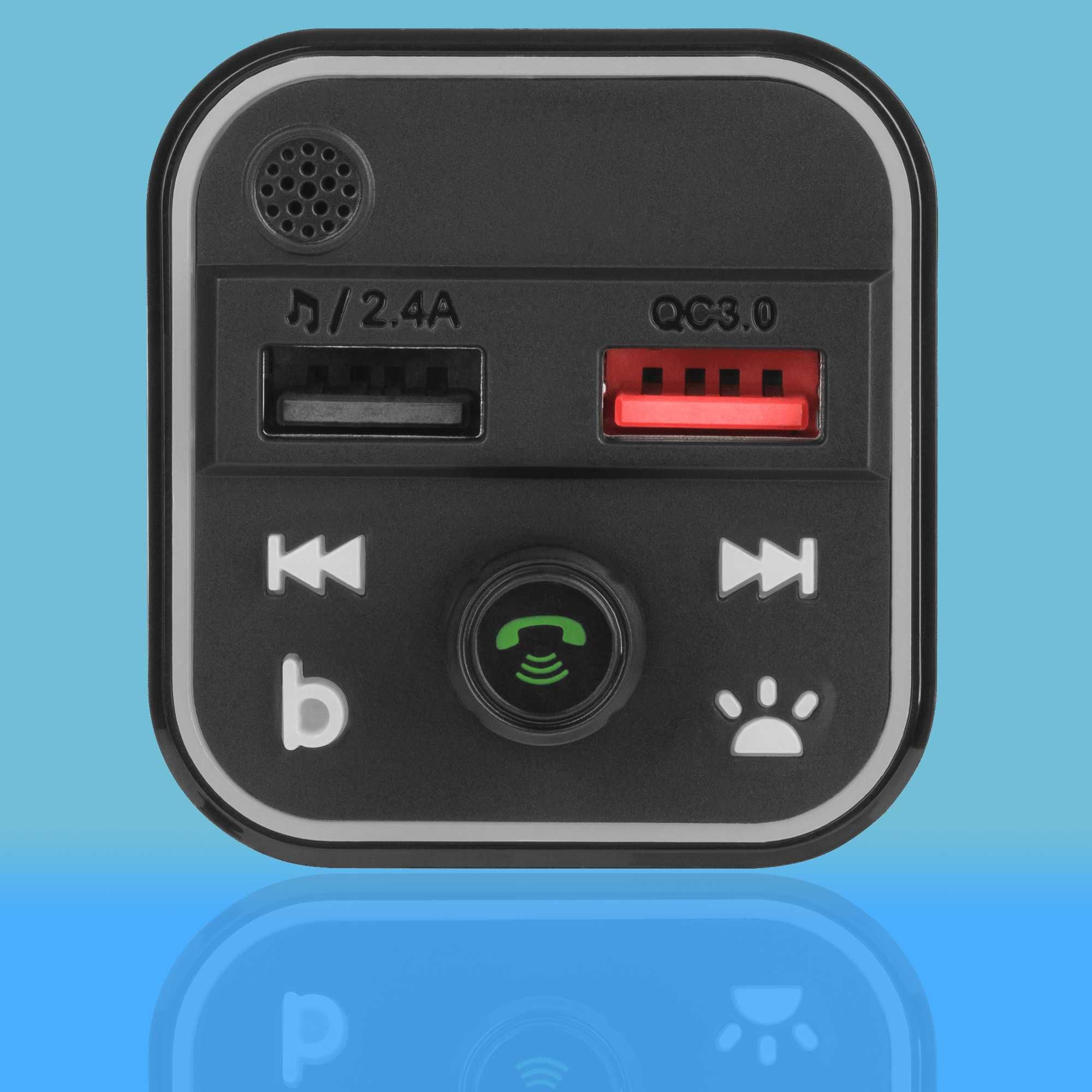 Transmiter samochodowy FM z funkcja bluetooth Peiying 0479