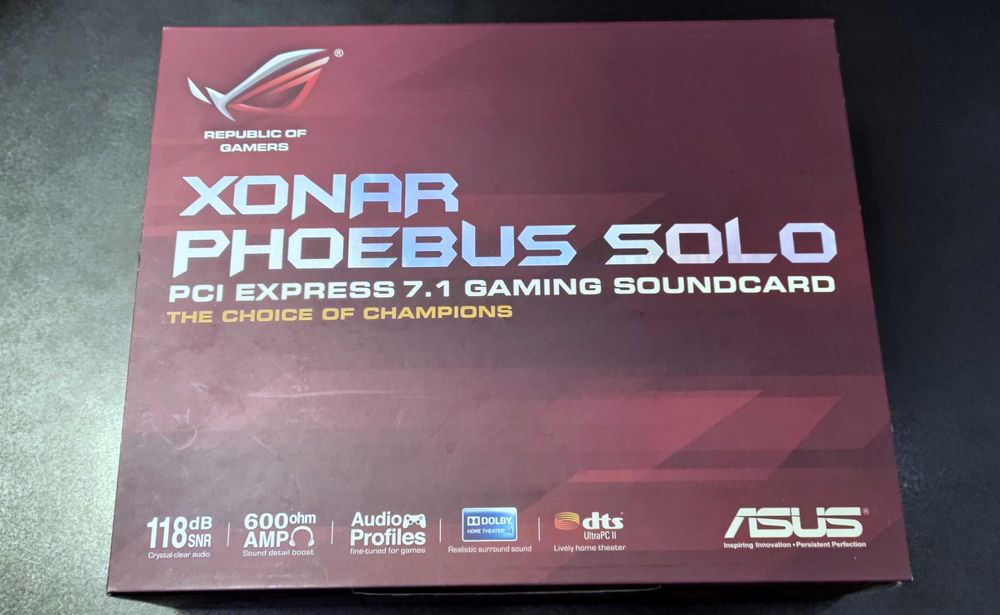 Asus ROG Xonar Phoebus Solo 7.1 звукова карта