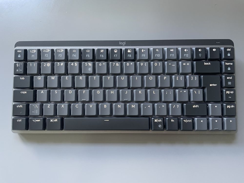 Klawiatura Logitech MX Mechanical Mini QWERTY US, Grafit, Clicky