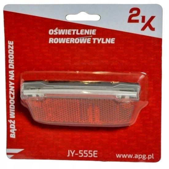 Lampka rowerowa LED dynamo prądnica bagażnik odblask tył tylna e-bike