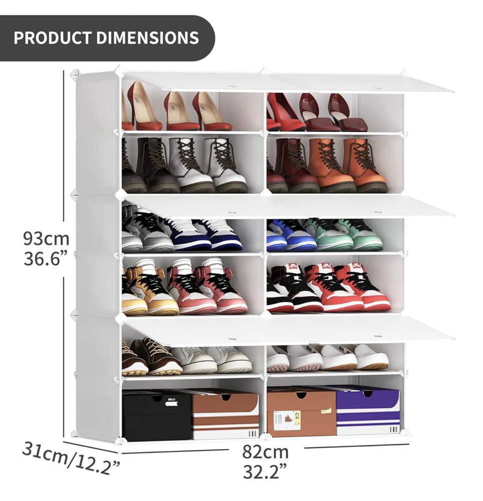 Nowa szafka, regał, plastikowy modulowy organizer na buty, 24 pary!