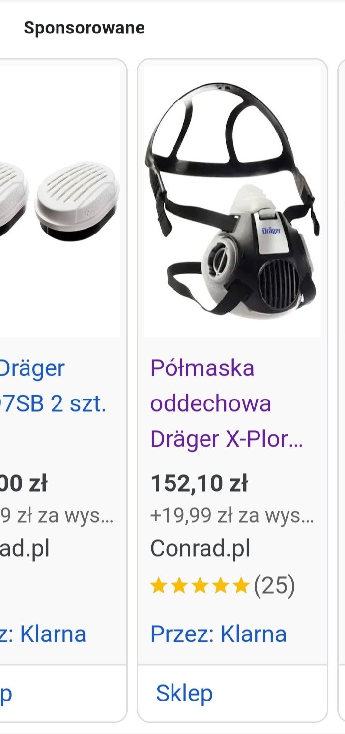 Półmaska Drager X Plore 300 Series zestaw z filtrami