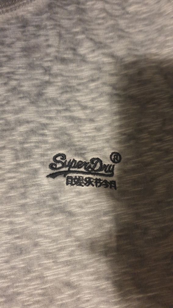 Koszulka T-shirt męski SuperDry szara roz.XS