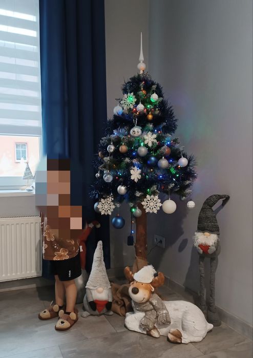 Choinka na pniu boże narodzenie
