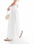 Asos Design 40 L Spódnica Stylowa Biała Maxi H15241
