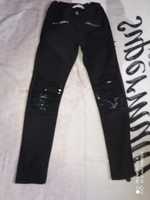 H&M jak nowe jeansy kolana cekinowe rozmiar 152 cm