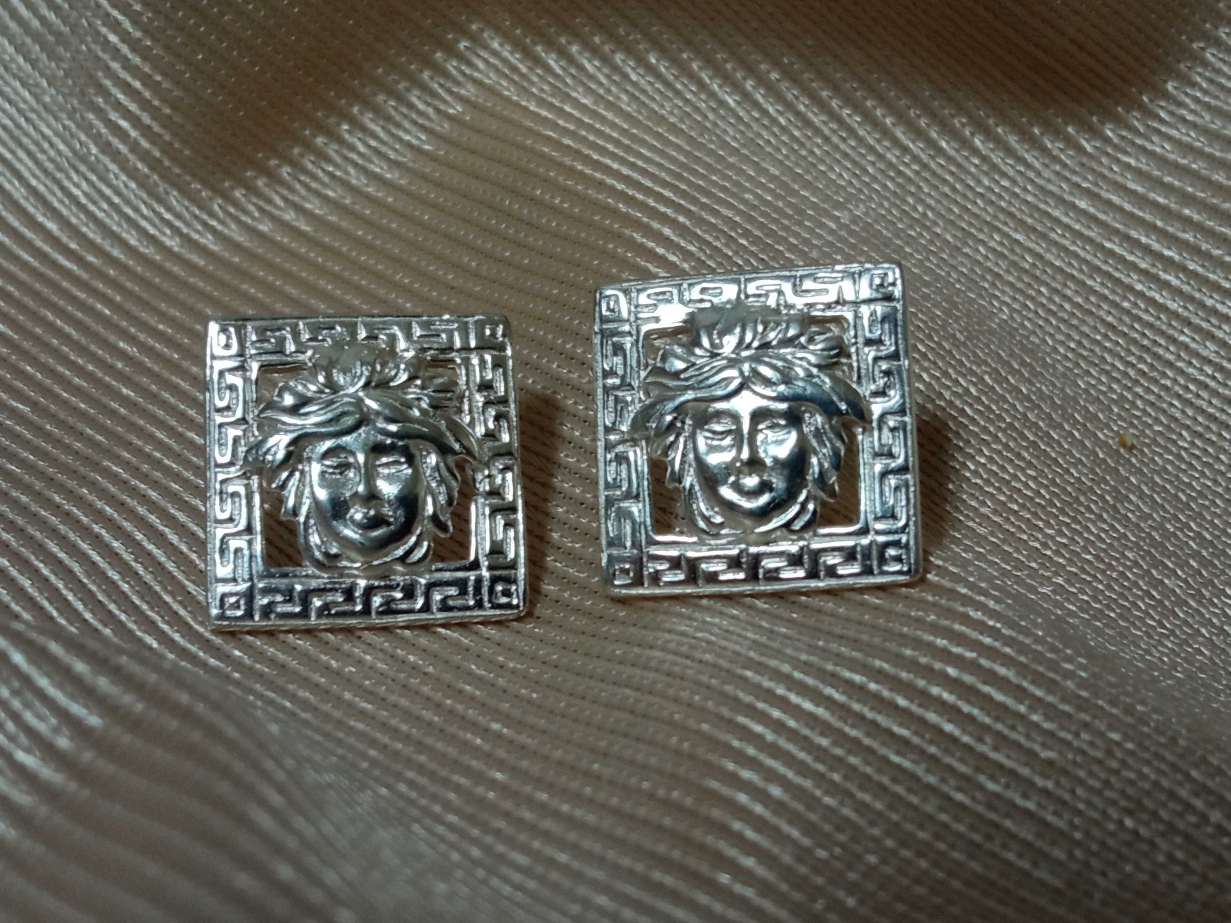 Srebrne kolczyki Meduza Grecki wzór jak Versace 11 g Sr925