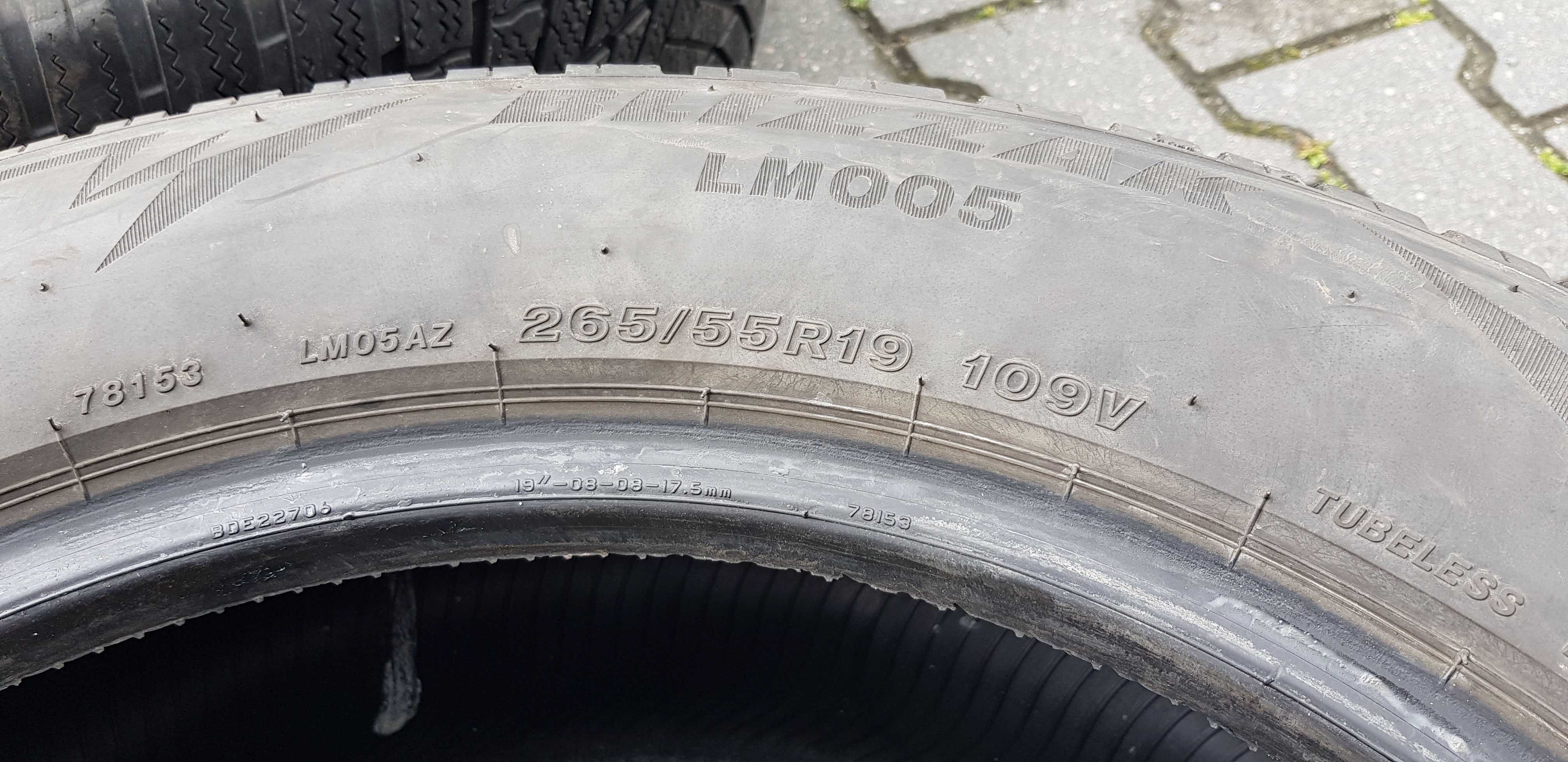 Komplet 4 Opony zimowe Bridgestone Blizzak 265/55R19 109V