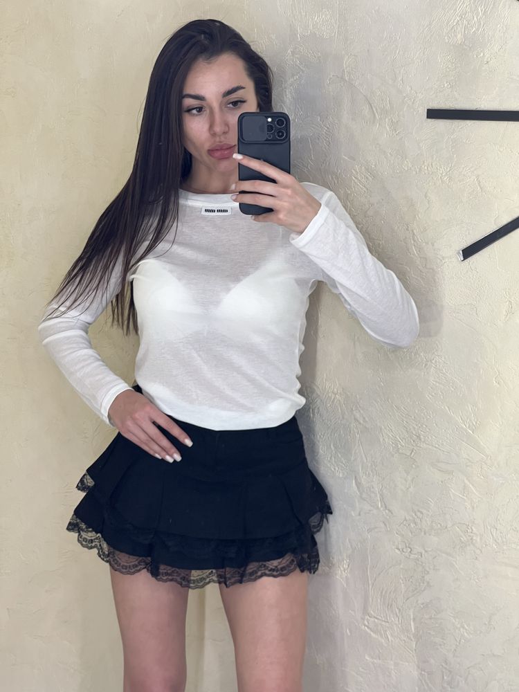 Спідниця шорти рюші мереживо