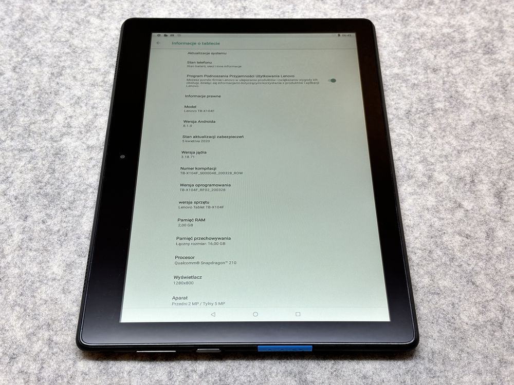 Tablet Lenovo Tab E10 / 16GB / Sprawny / 2gb ram / okazja