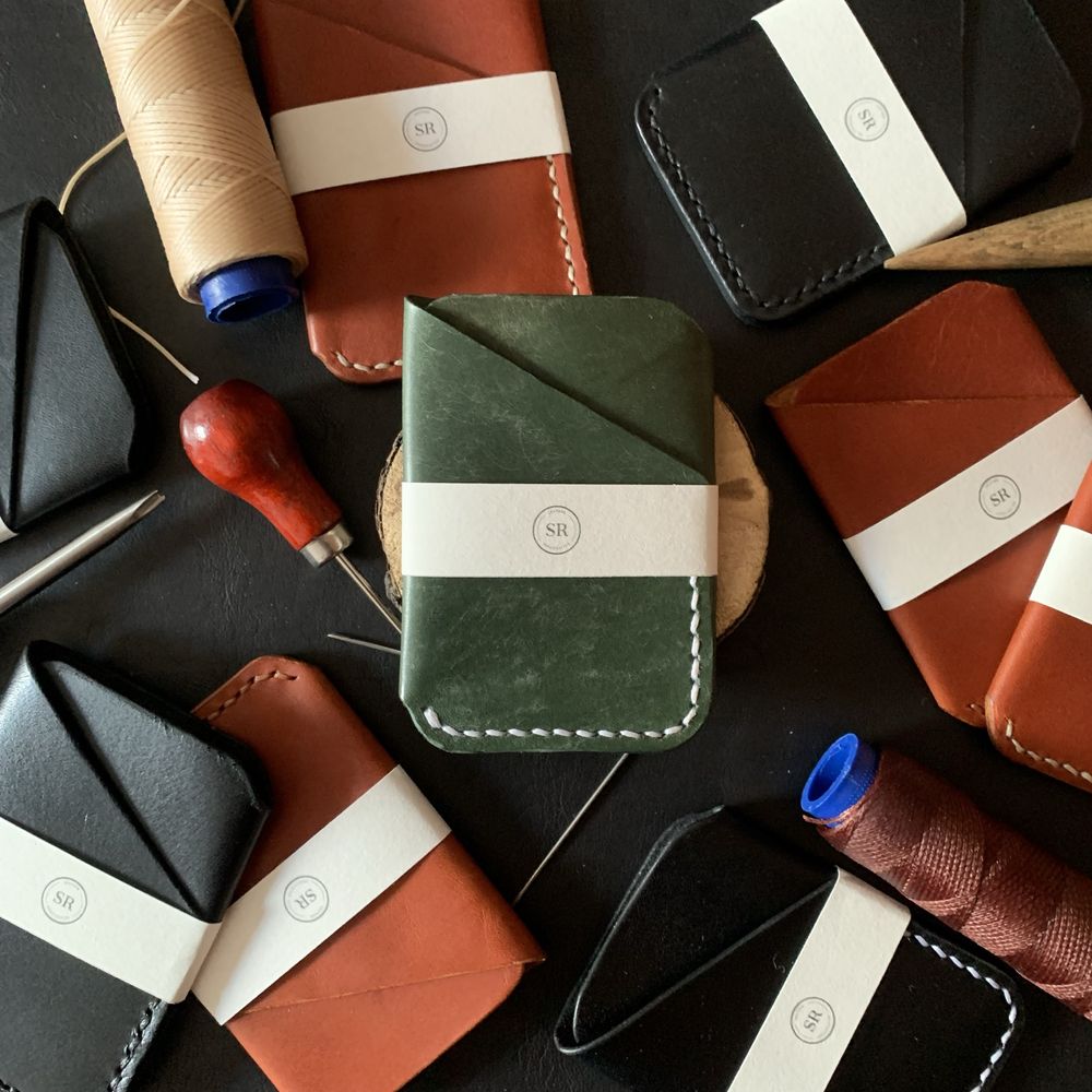Card holder/ Etui na karty skórzane wykonane ręcznie