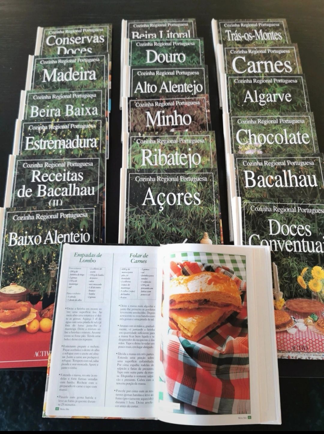 Coleção de 19 livros de culinária