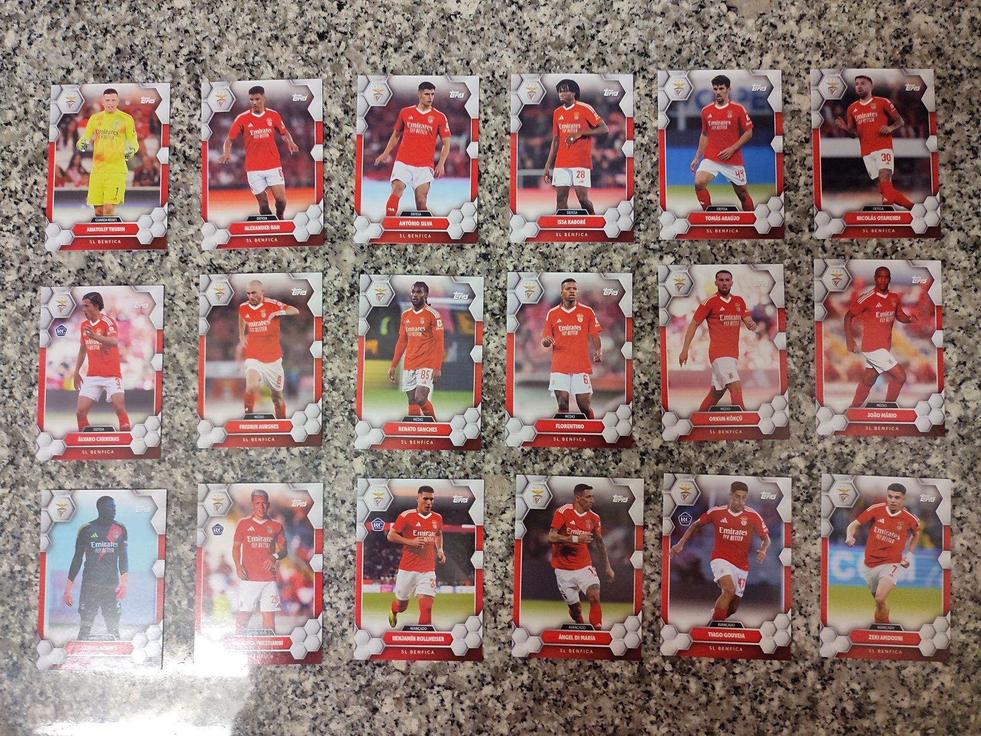 Coleção completa - Cartas Benfica Fan Set