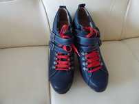 Nowe buty na obcasie niebieskie rozmiar 41