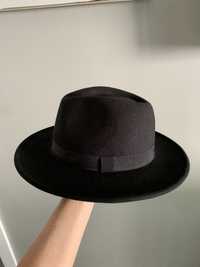 Czarny kapelusz H&M nowy M/56