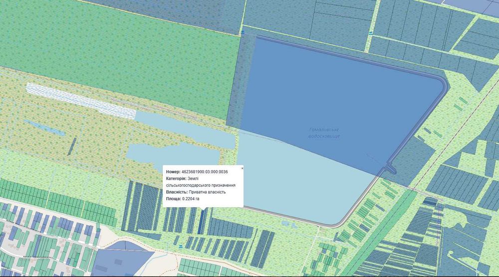 Продаж земельної ділянки в с.Гамаліївка (22 сот.).