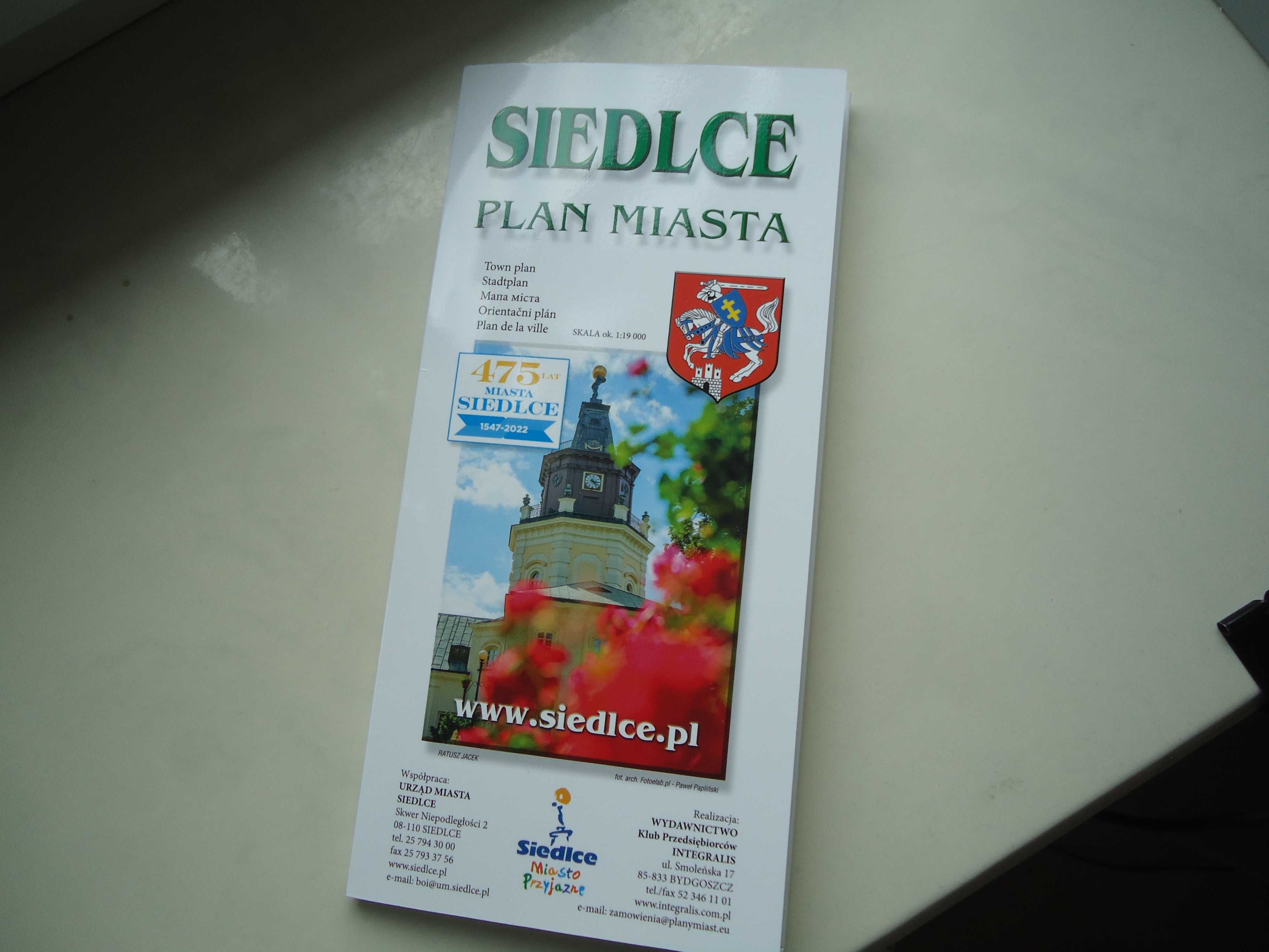 Siedlce plan miasta nowy