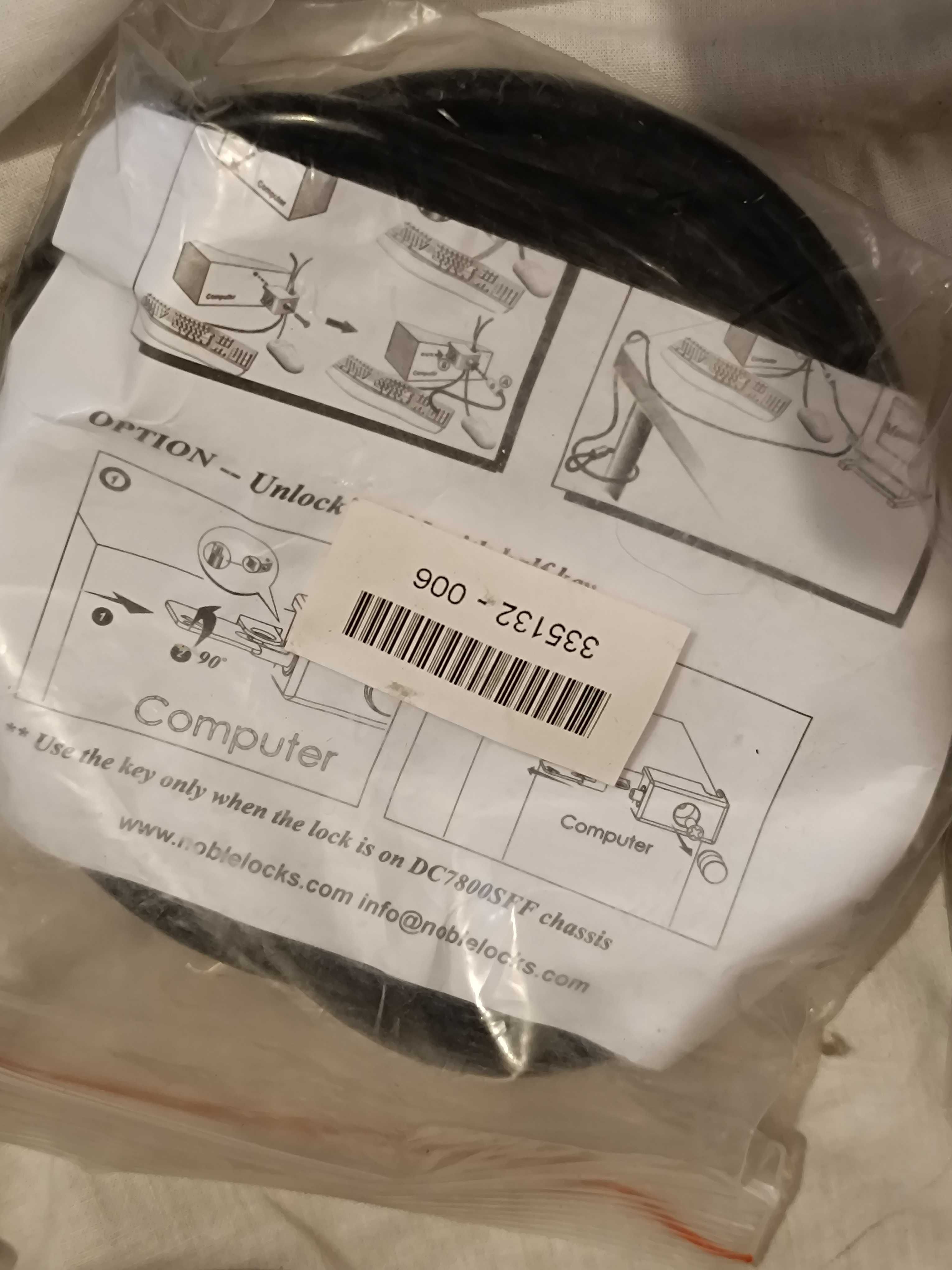 Cabos de Segurança para PCs da NobleLock