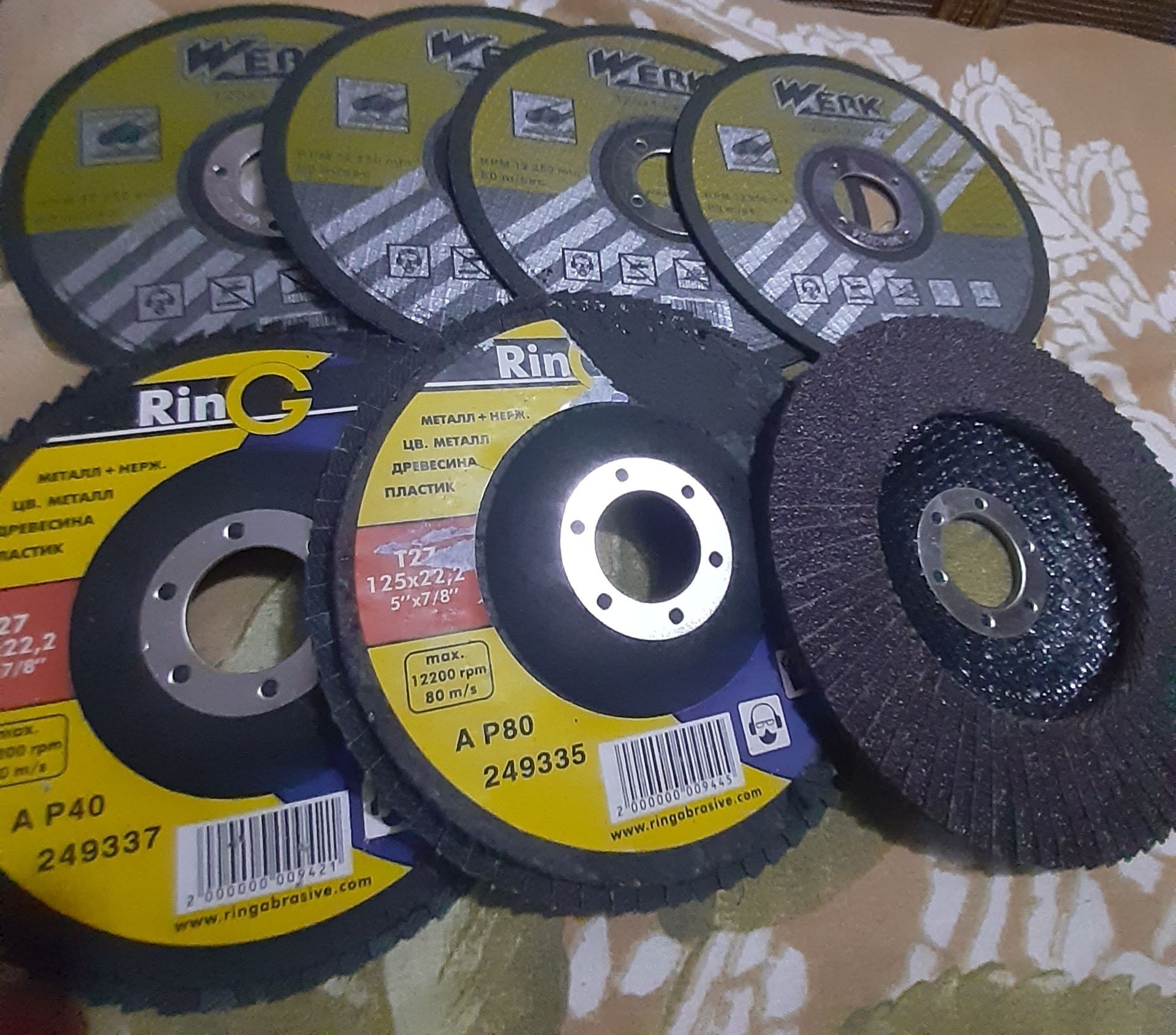 Продам круги (диски) на малу та велику болгарку, відрізні, пелюсткові