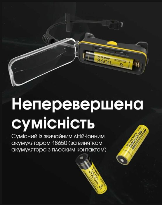 Nitecore 18650 Extension Battery Case Живлення для Ліхтарів +PowerBank