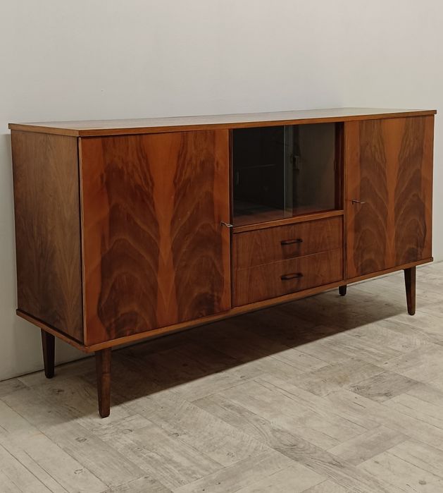 komoda PRL design vintage lata 70-te sideboard duński modern