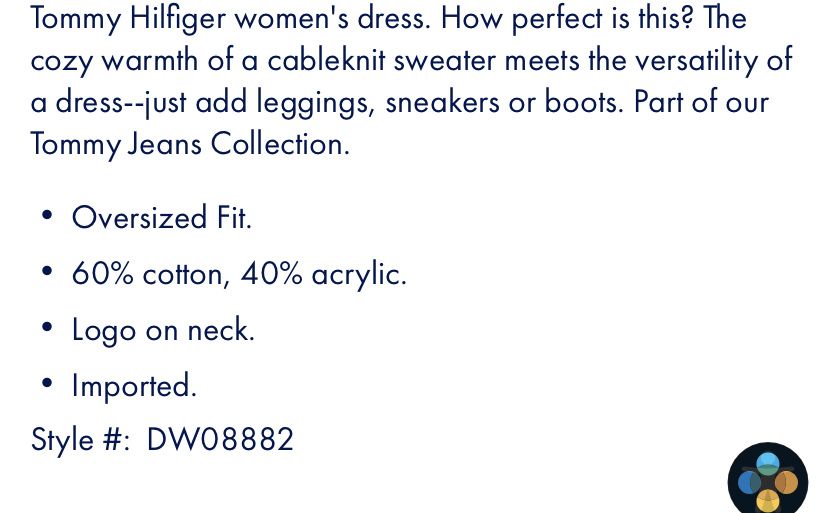 Tommy Hilfiger women's dress.