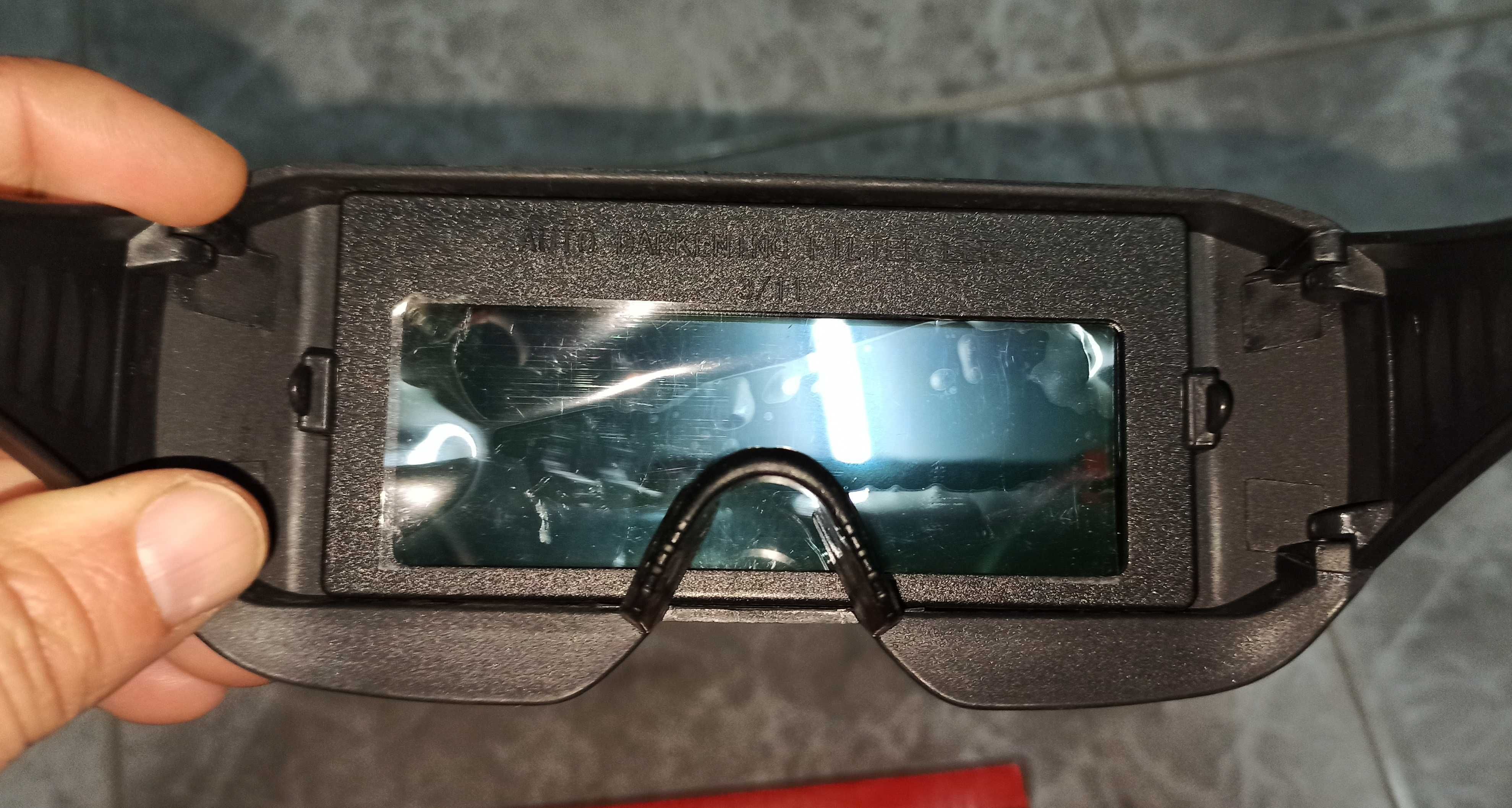 Oculos de soldar, escurecimento automático