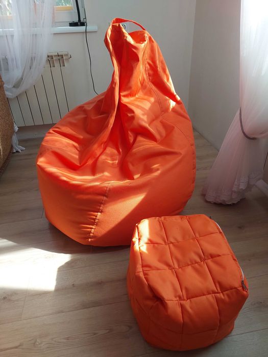 Крісло мішок груша + пуфік