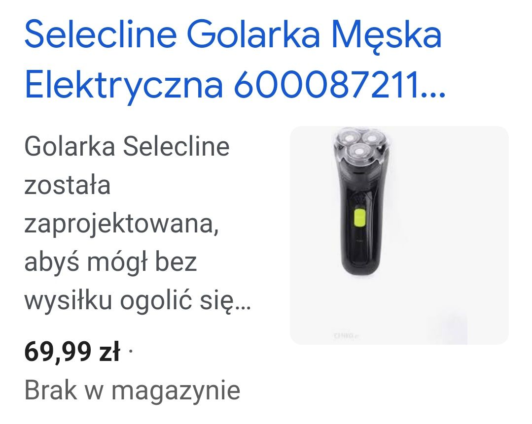 Golarka męska Selecline