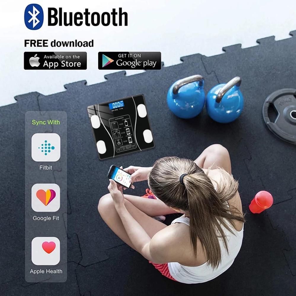 Умные напольные смарт весы Bluetooth с приложением для Android или IOS